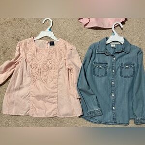 GAP Kids Light Pink Eyelet Top& Jean Top